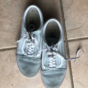 Light blue old school vans